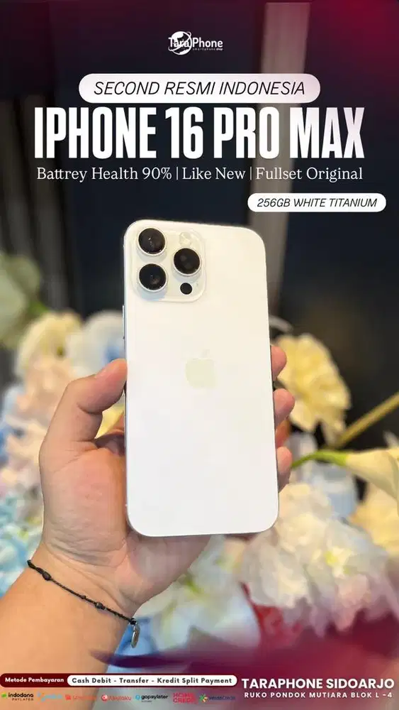 IPHONE 16PROMAX SECOND RESMI