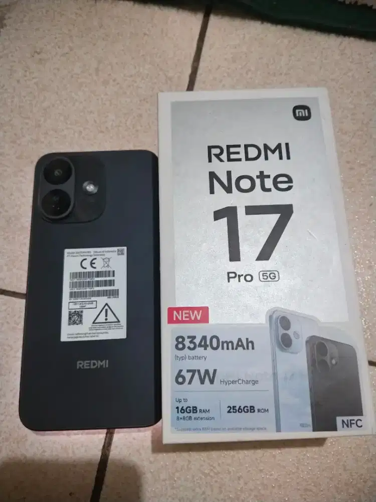 Redmi note 17pro 5g 8 256 full set