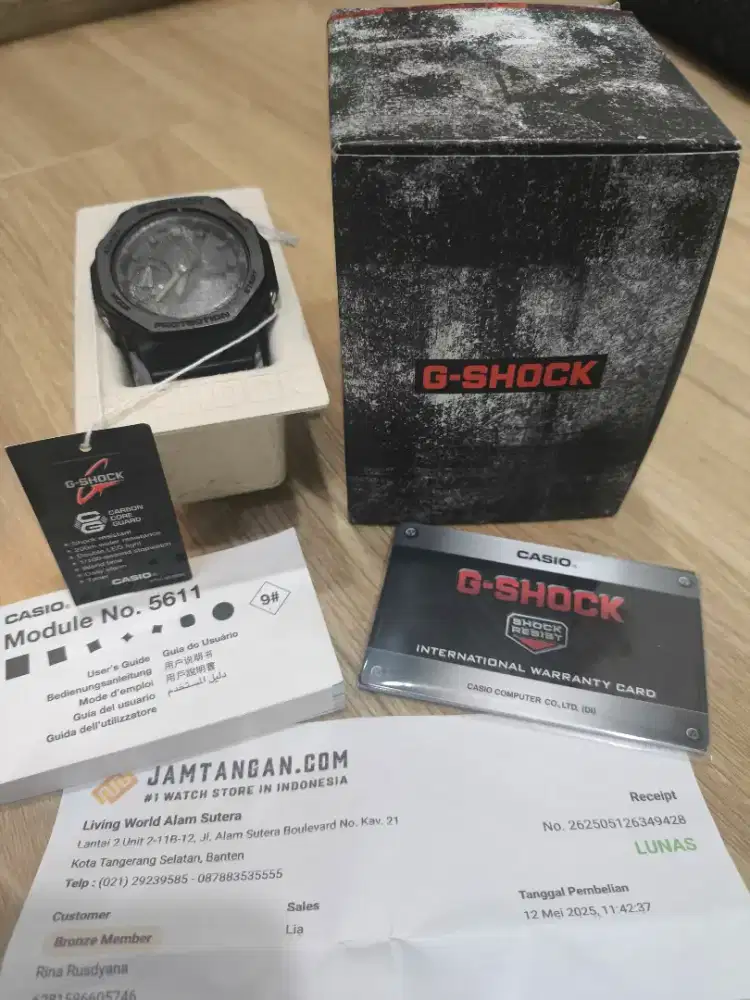 G-SHOCK GA-2100-1A1DR ORIGINAL PRELOVED / LIKE NEW