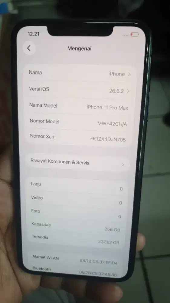 iphone 11 pro max 256gb batangan