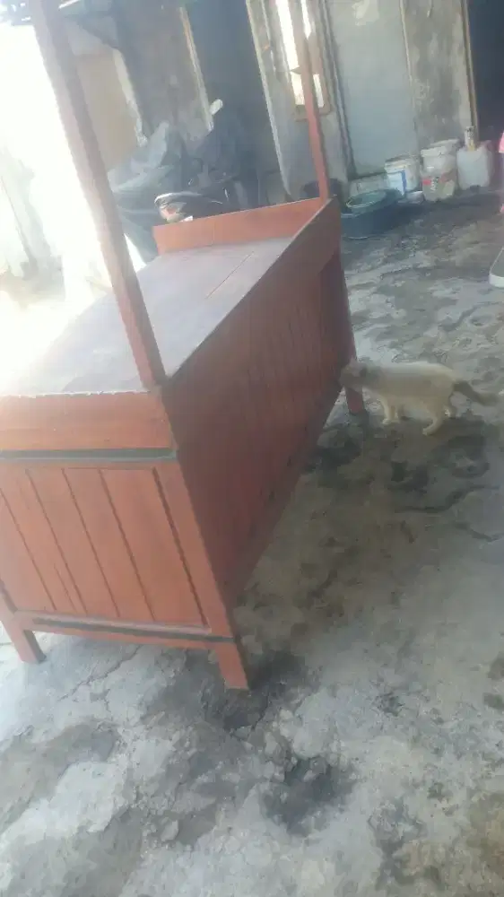 meja angkringan kuat kayu jati