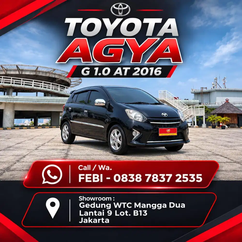 Toyota Agya G 1.0 AT 2016 Terawat