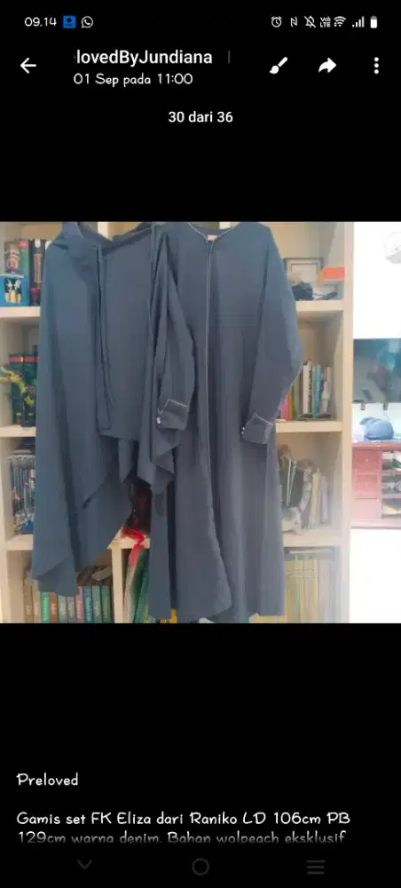 Set Abaya dan frech khimar