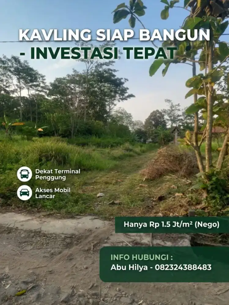 TANAH KAVLING MURAH DEKAT TERMINAL PENGGUNG BOYOLALI