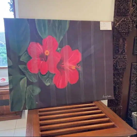 HIBISCUS size : 80 x 100 ccm