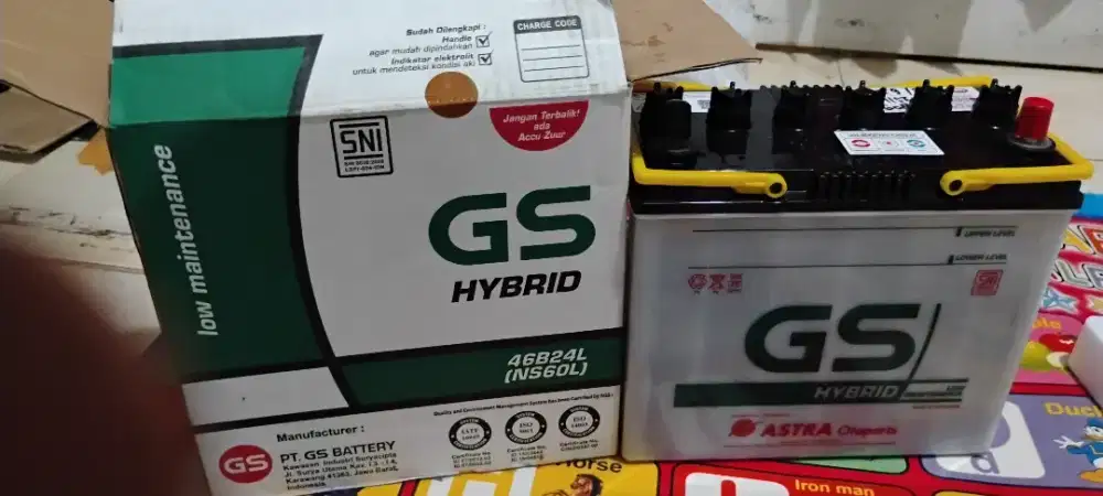 Aki GS NS60L Belum pernah dipasang ke Mobil