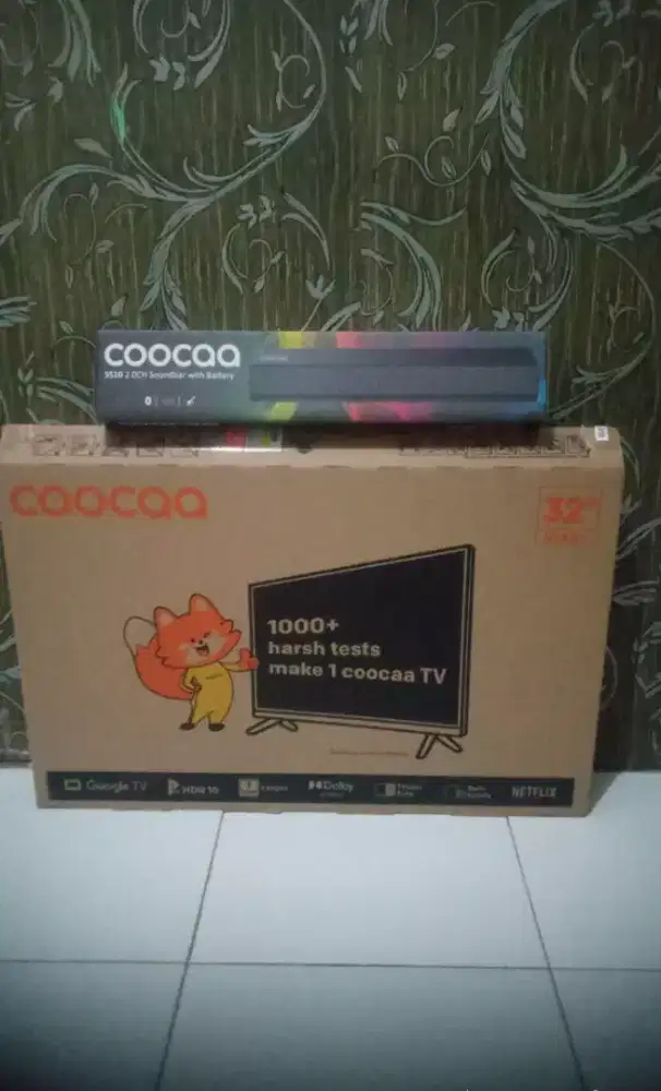 tv coocaa smart tv 32inch+speaker