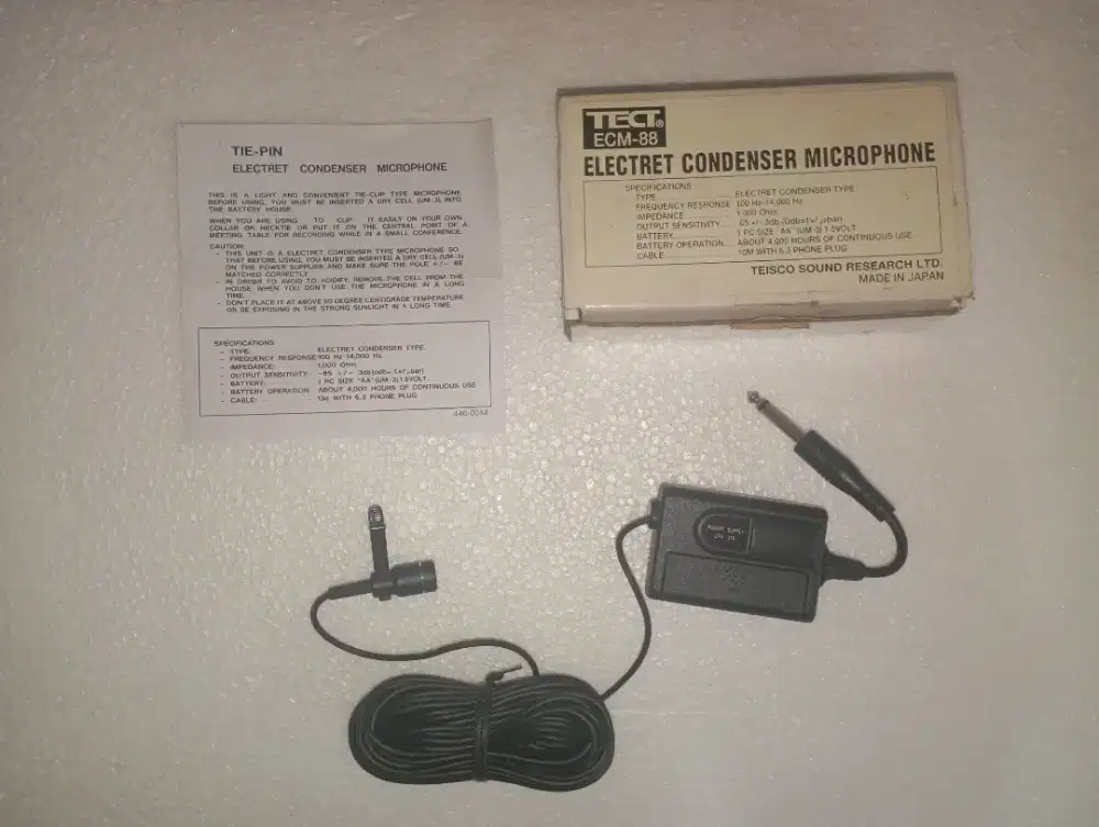 Mic Clip On Jepit Condesor TECT ECM-88