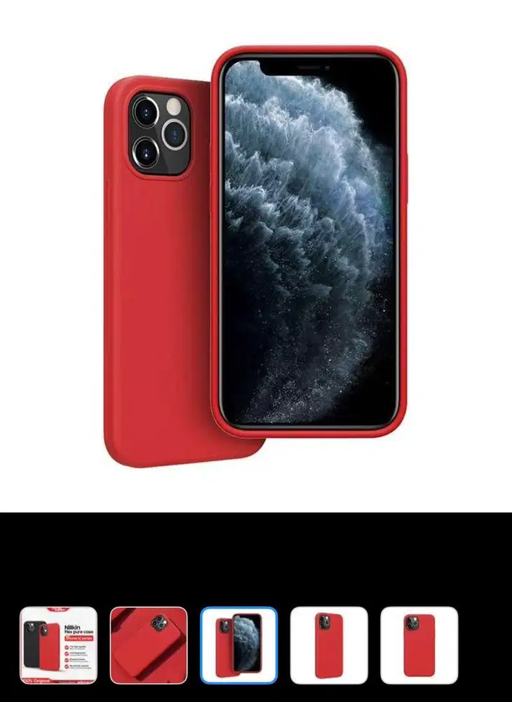 Case Nillkin Flex, Rock Guard dan Lamina Tempered Glass iphone 12 mini