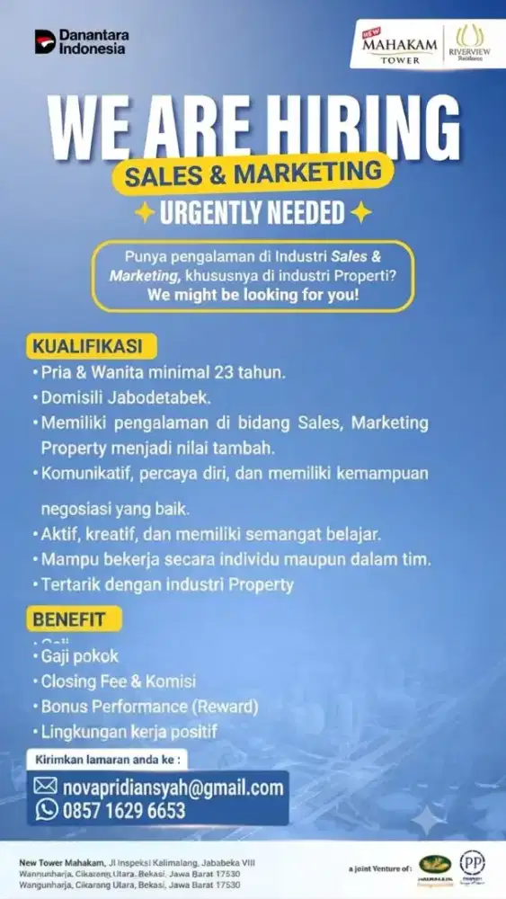 Di butuh kan cepat marketing inhouse properti