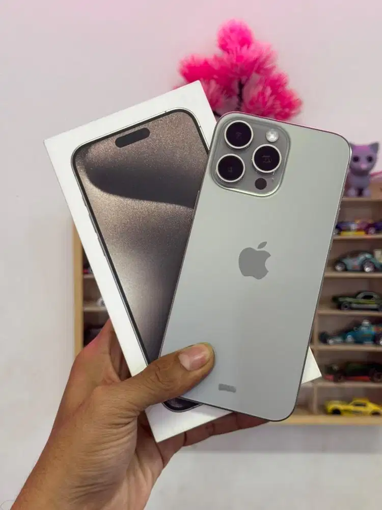 Iphone 15 promax 256gb natural second mulus iBox