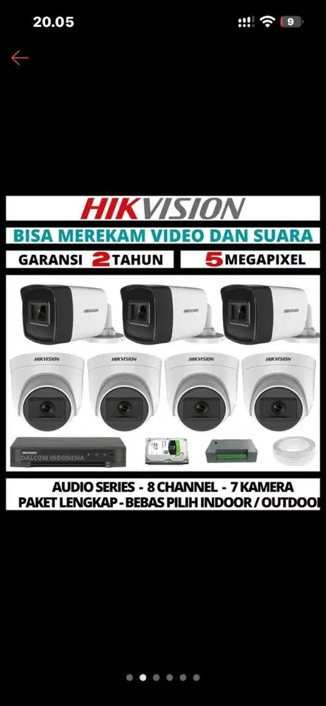 Cctv hikvision 5mp