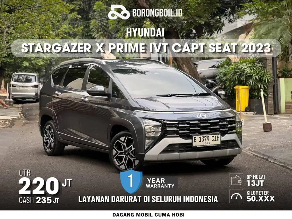 PAJAK PANJANG!! HYUNDAI STARGAZER X PRIME CAPT SEAT 2023 ABU FULLSET