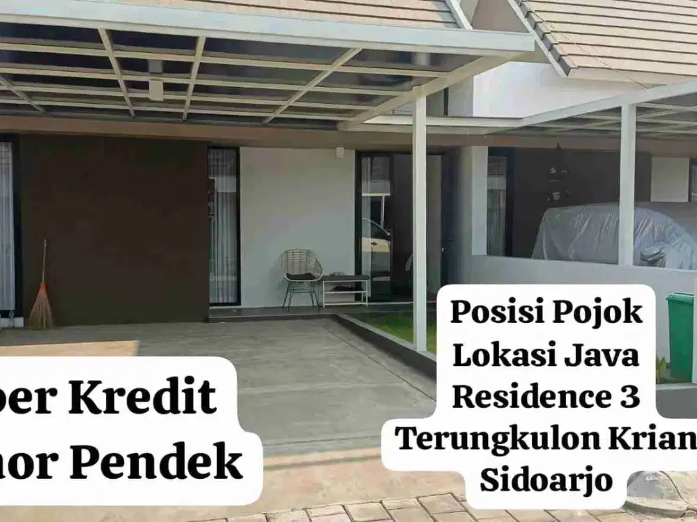 DIJUAL RUMAH POJOK OPER 65JT DEKAT RSUD SIDOARJO BARAT