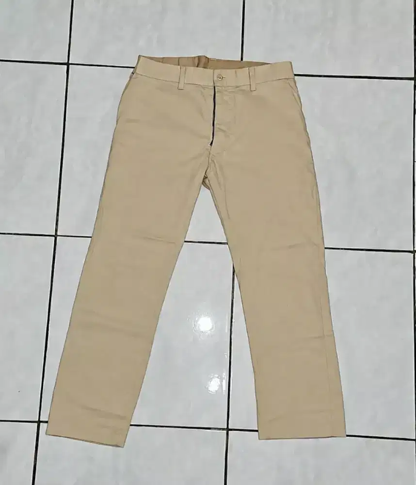 Celana Panjang Chino Warna Krem Khaki