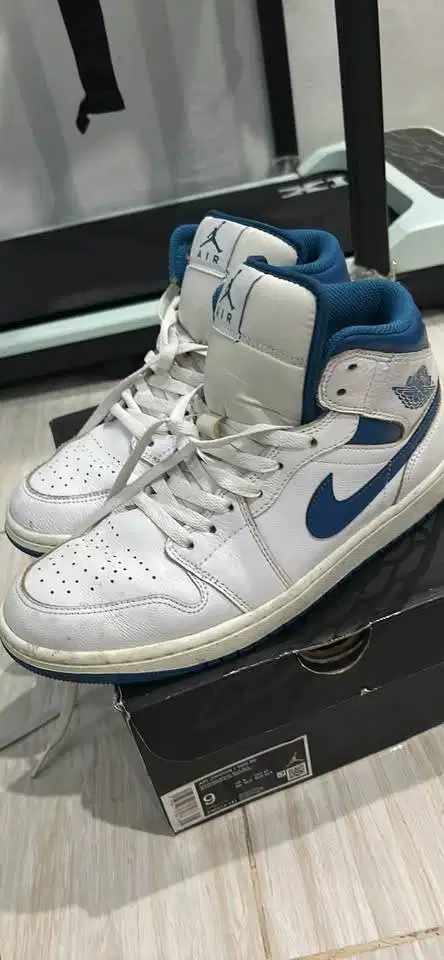 Nike air jordan original blue white size 42.5 27cm