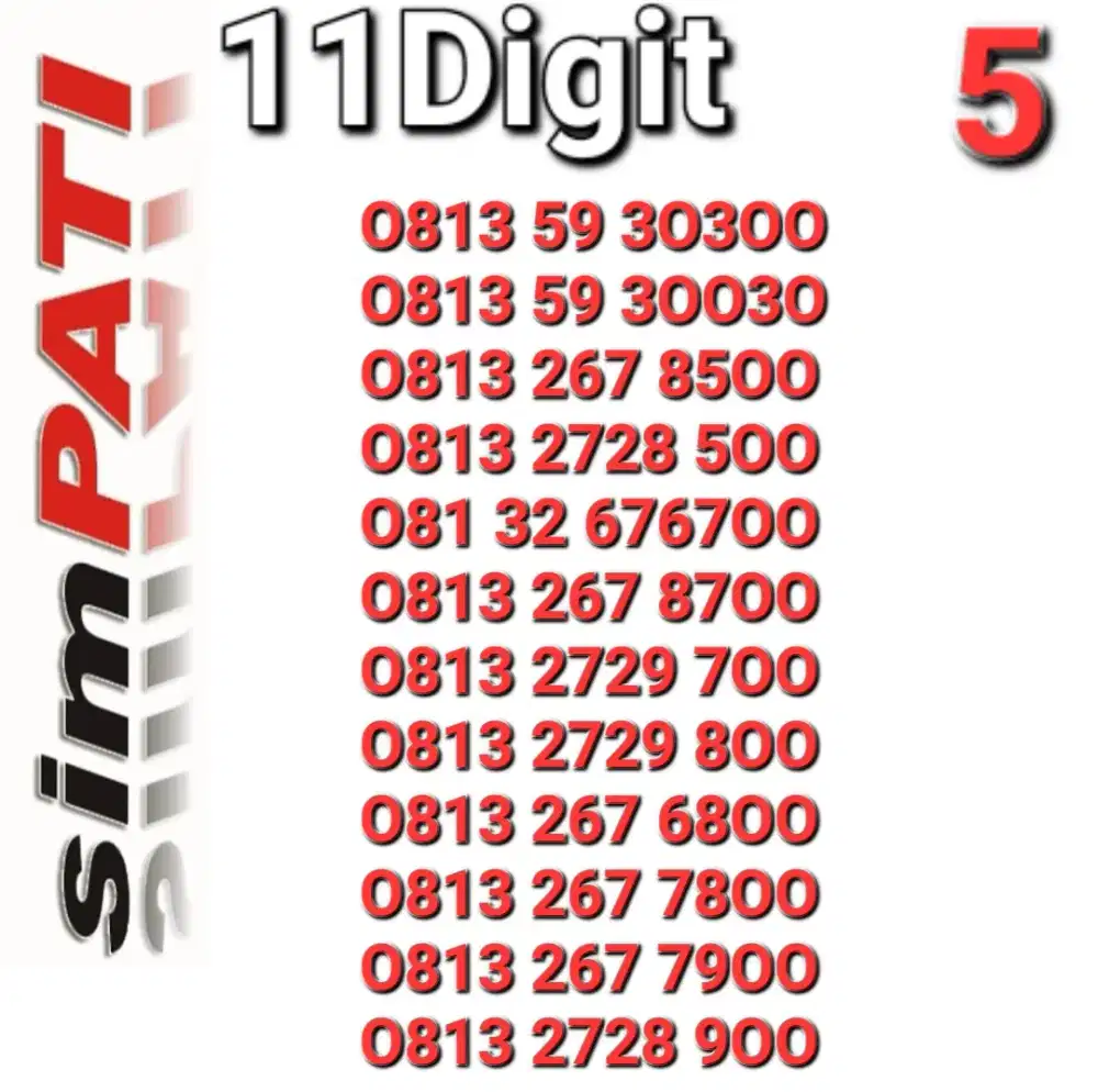 Nomor simpati 11digit ratusan2