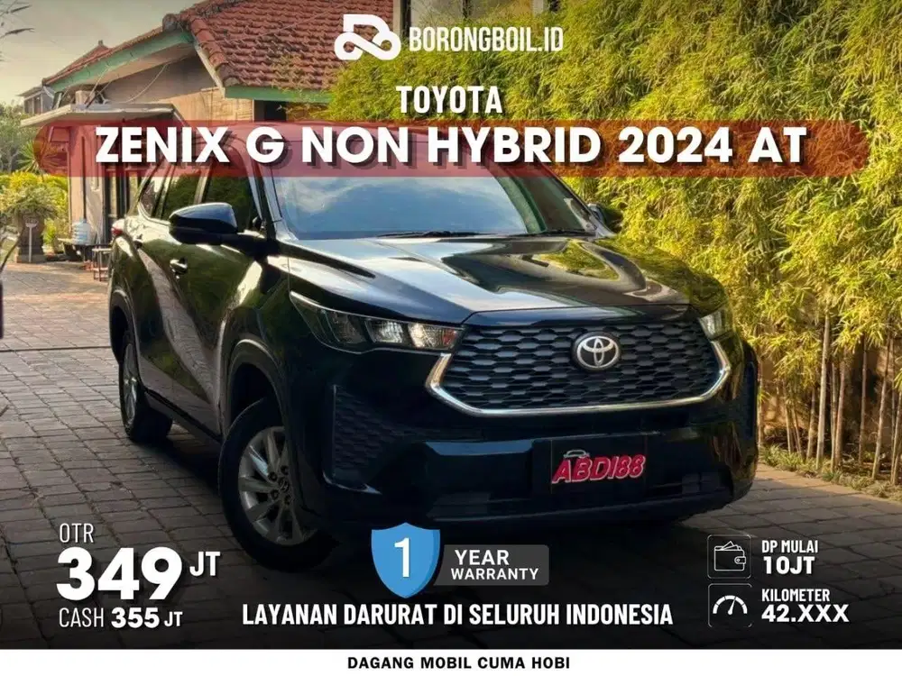 TOYOTA ZENIX G CVT 2.0 AT 2024 PALING MURAH DP MINIM BISA!!