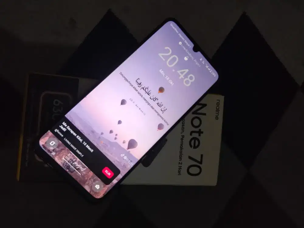 jual realme note 70  mulus fulset orian 4/128