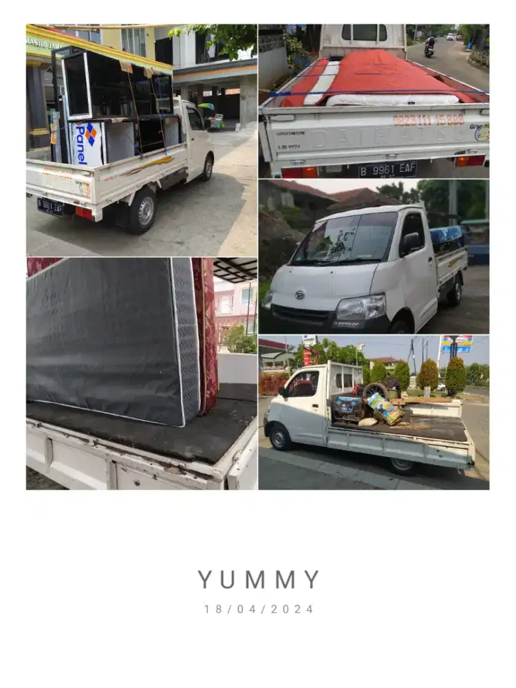 Sewa mobil pickup. pick up. pikap. mobil bak. angkutan barang pindahan