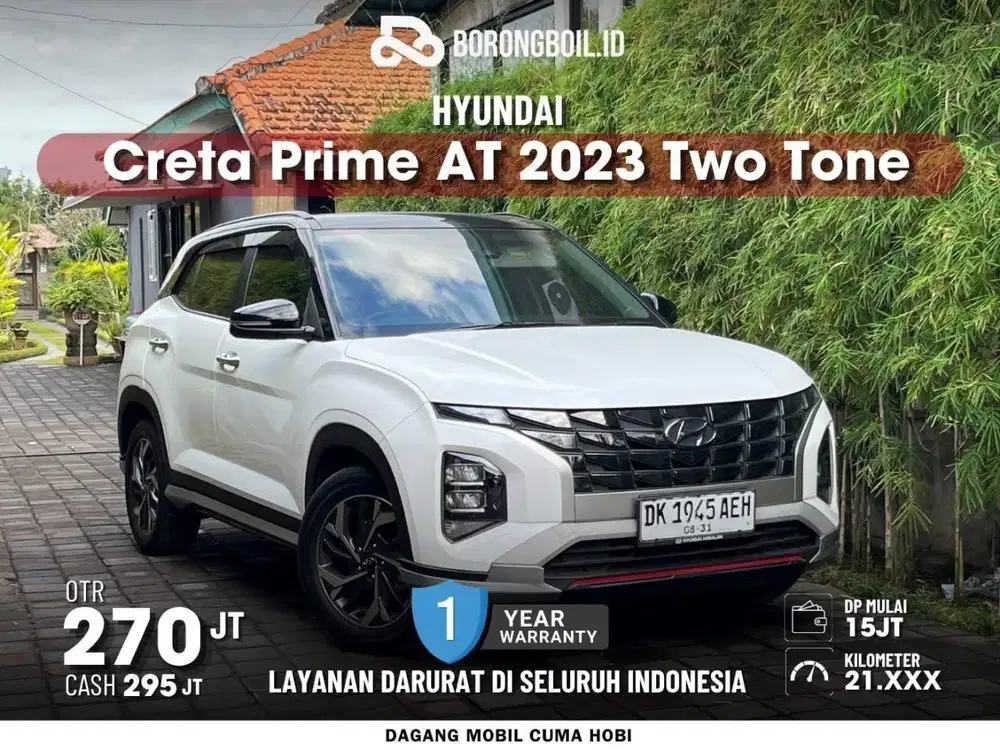 LOW KM20rb CRETA PRIME 1.5 AT 2023 TWO TONE ISTIMEWA FULLSET