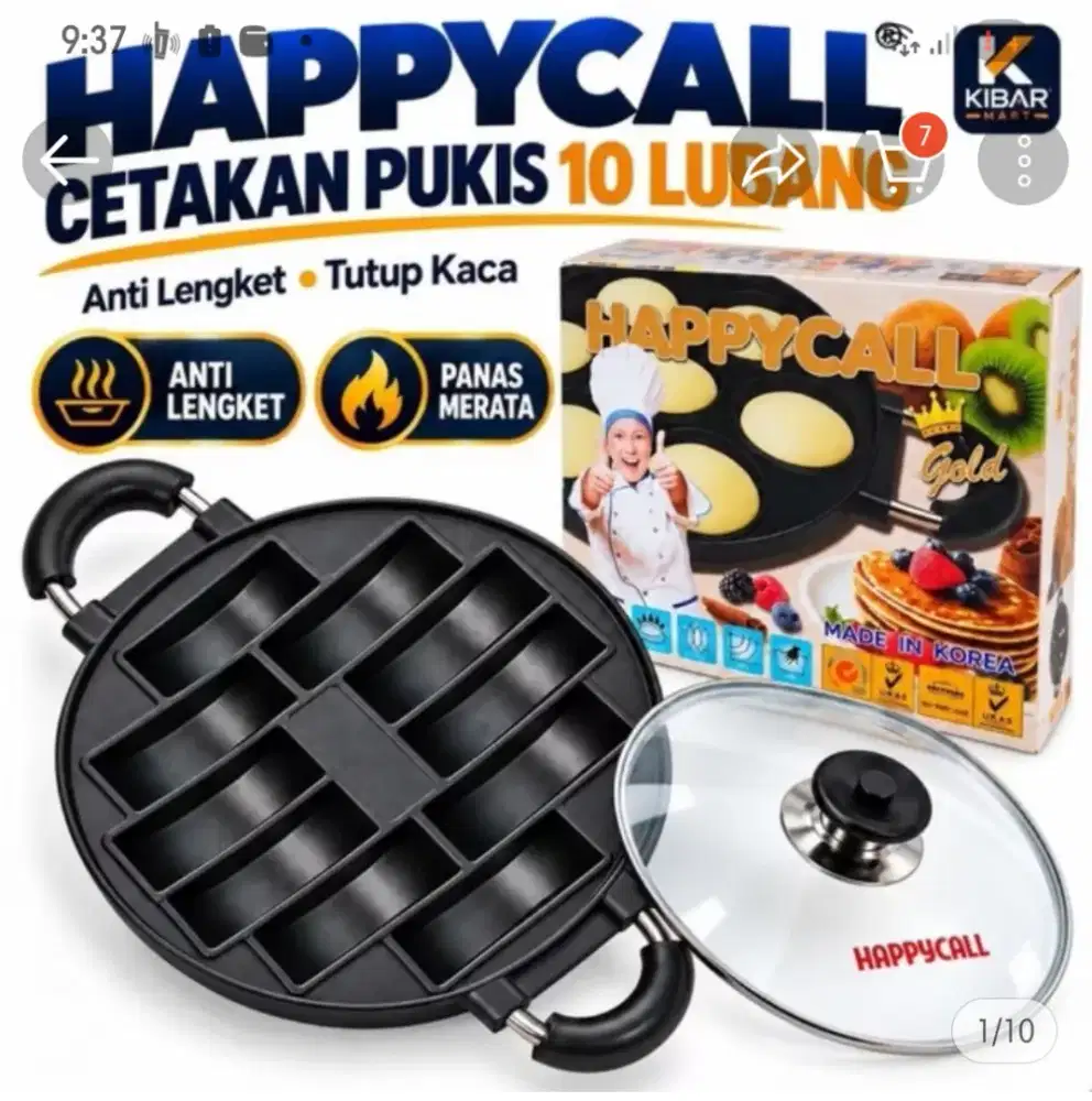 Cetakan kue pukis happy call preloved
