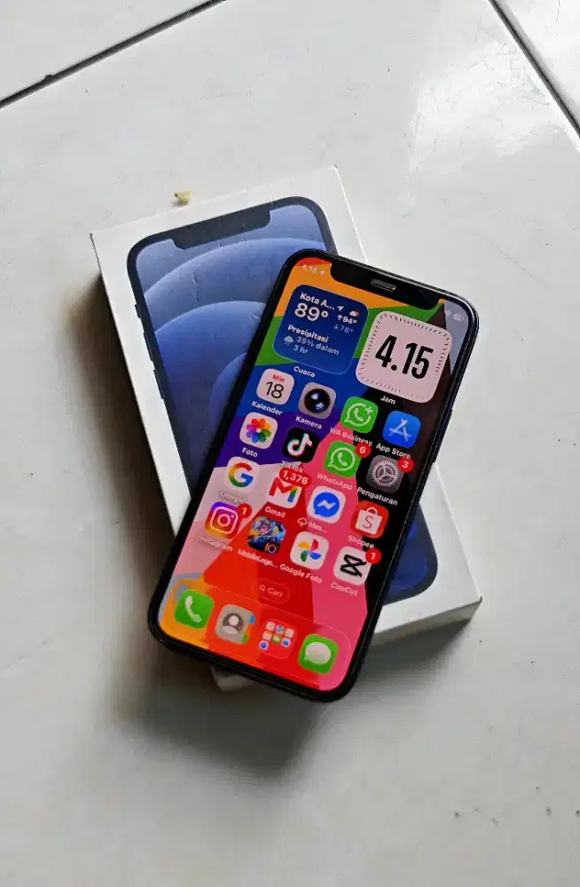 Iphone 12 mini fulset siap pakai