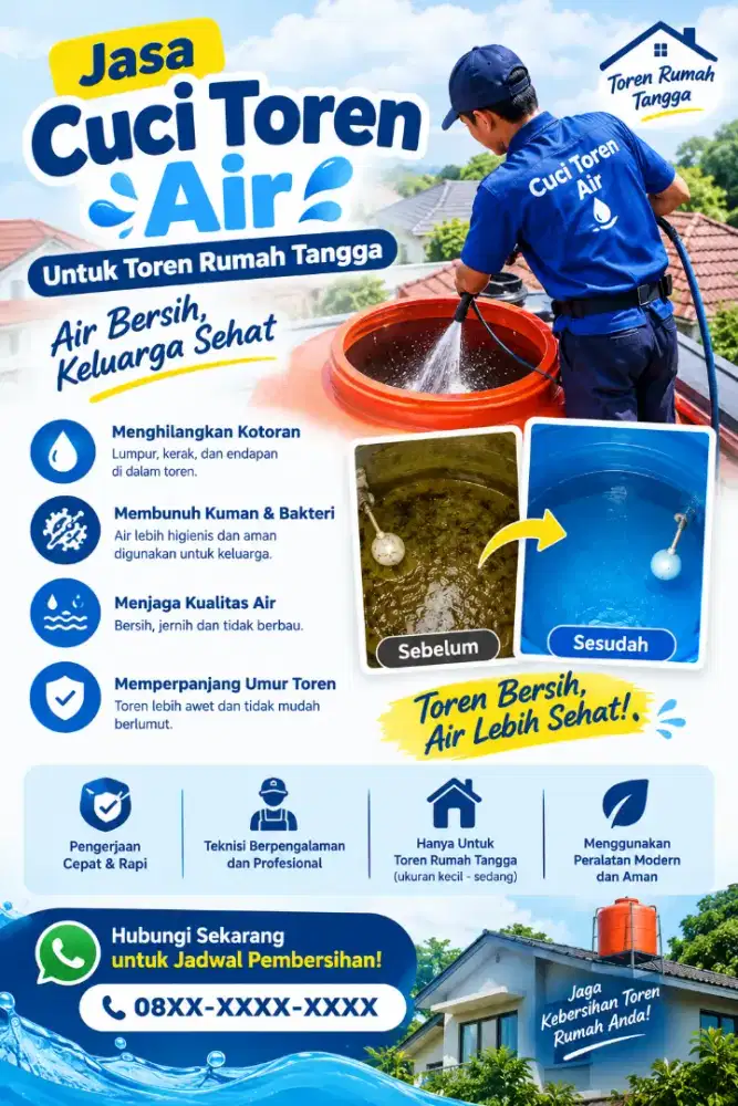 Jasa Cuci Toren Air