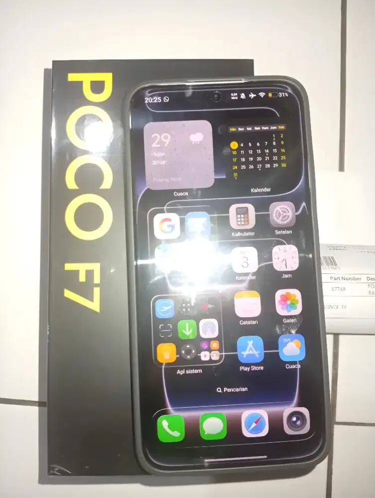 Poco F7 12/512 Fullset Mulus