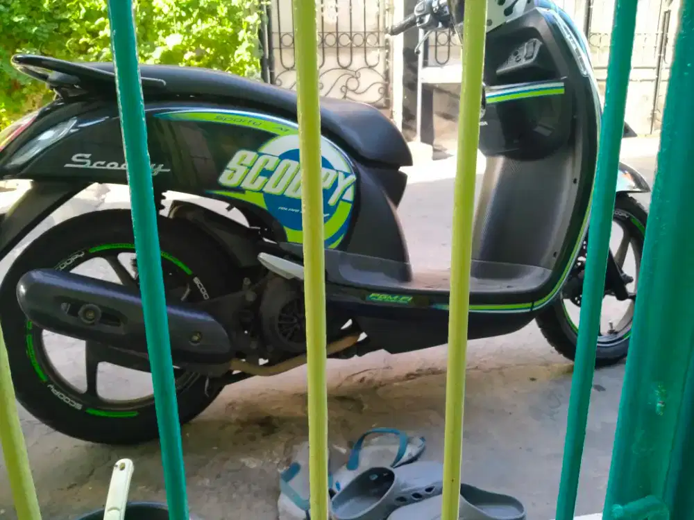 Scoopy ban , puli , ganda , oli dll baru