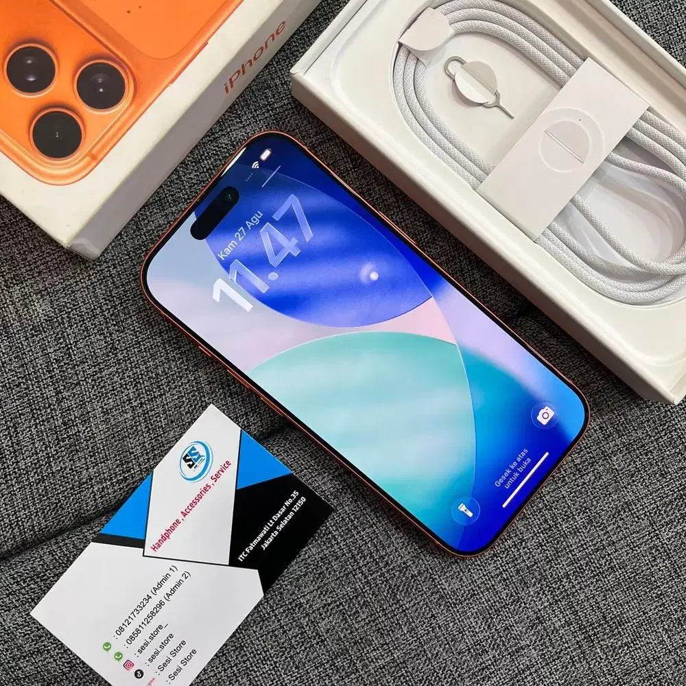 Iphone 17 pro 512gb orange mulus jual cepet aja !!