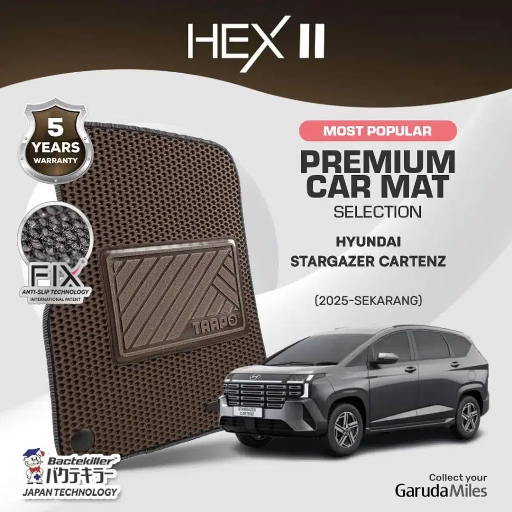Karpet Mobil Trapo Hex II Hyundai Stargazer Cartenz Non Capt Seat