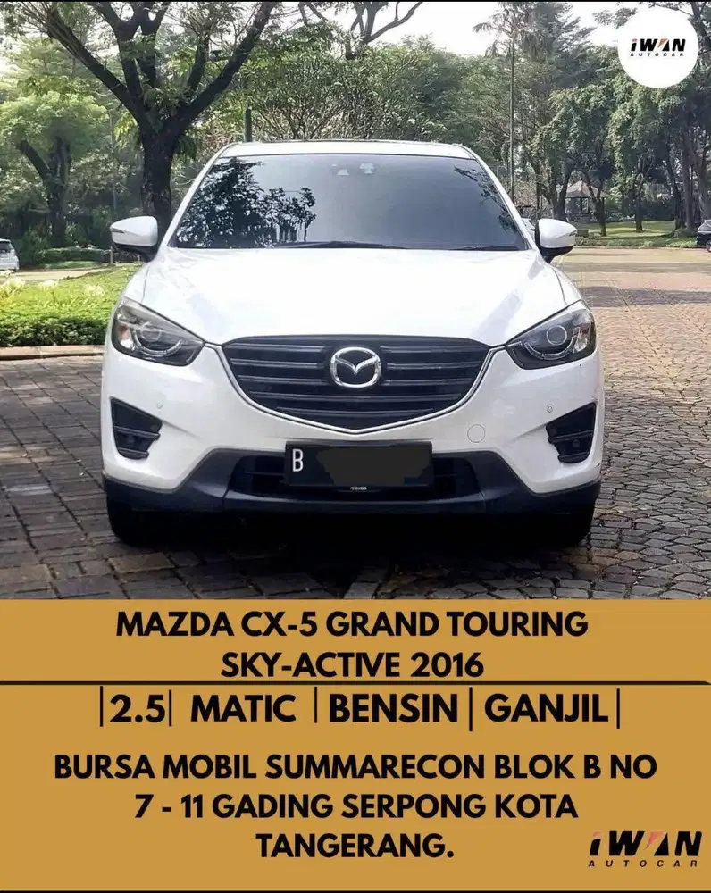 2016 MAZDA CX5 GRAND TOURING 2.5 AT