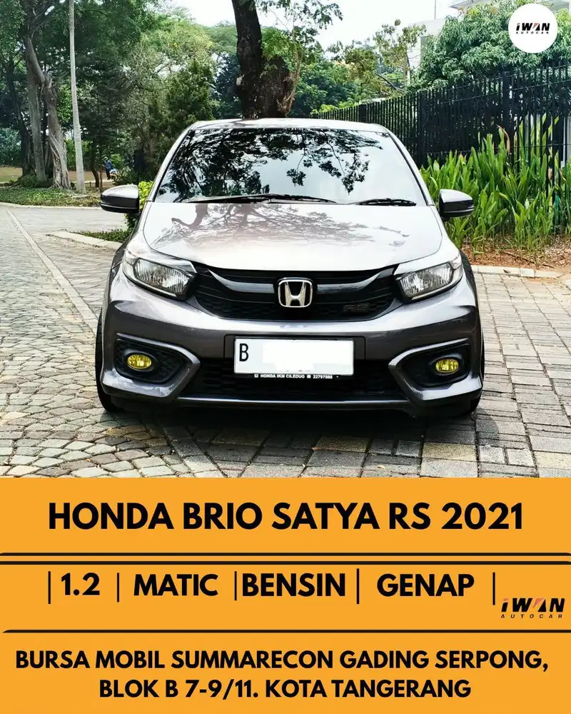 2021 HONDA BRIO RS 1.2 AT