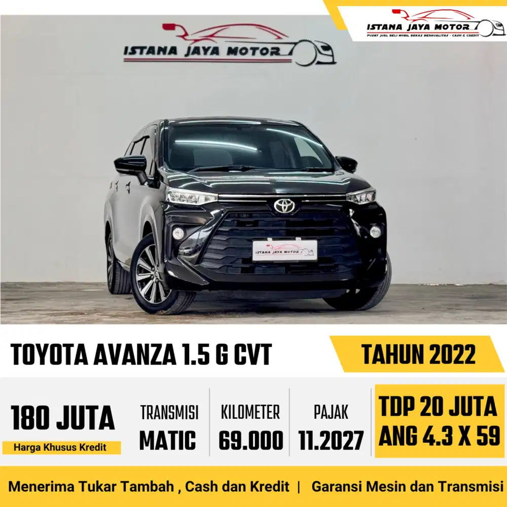 TOYOTA AVANZA 1.5 G 2022