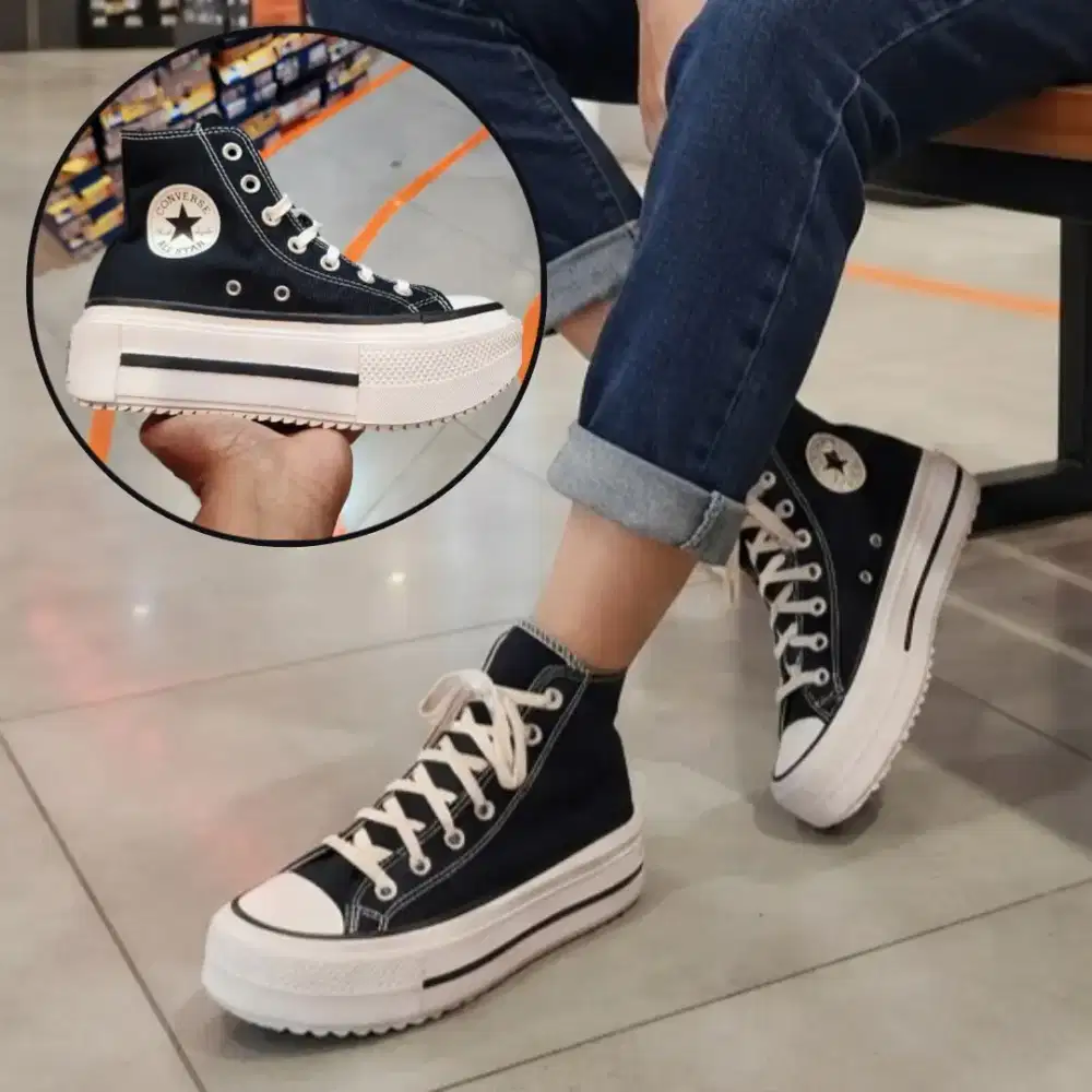 Sepatu Converse ORIGINAL CTAS LIFT DOUBLE STACK HI Women A12975C