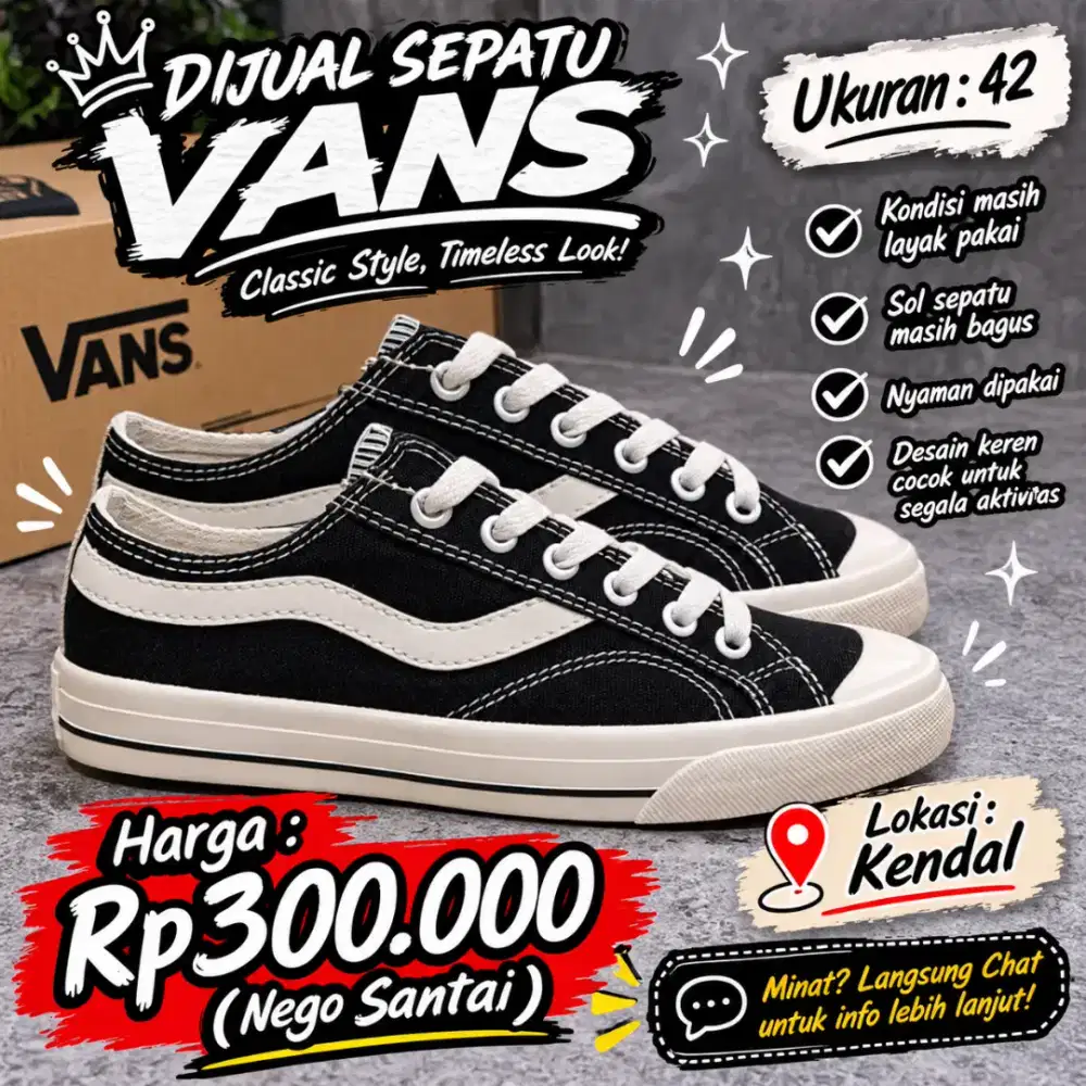 Jual murah sepatu vans