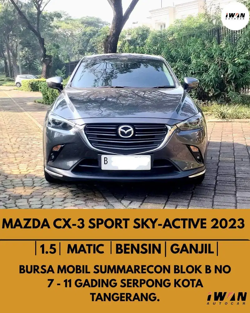 2023 MAZDA CX3 SPORT 1.5 SKYACTIVE