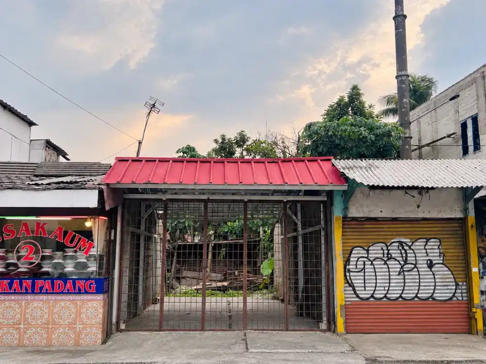 DI JUAL LAHAN TANAH 50m AKSES 2 MOBIL PINGGIR JALAN UTAMA COCOK UNTUK USAHA ATAU KOMERSIL