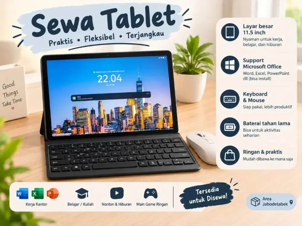 Sewa untuk Tab Huawei matepad 11.5 inchi PC level Wps Office