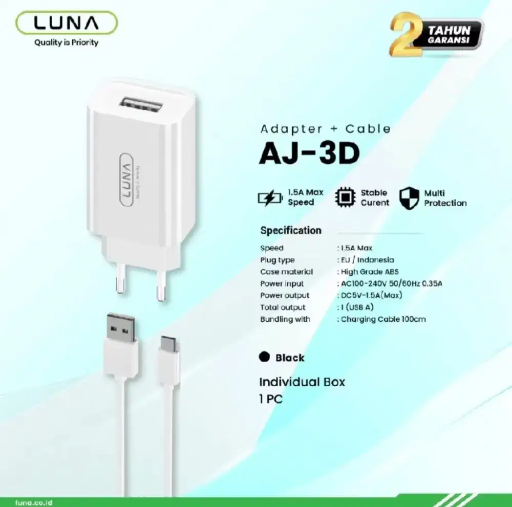 LUNA
Adapter + cable
(AJ-3D)