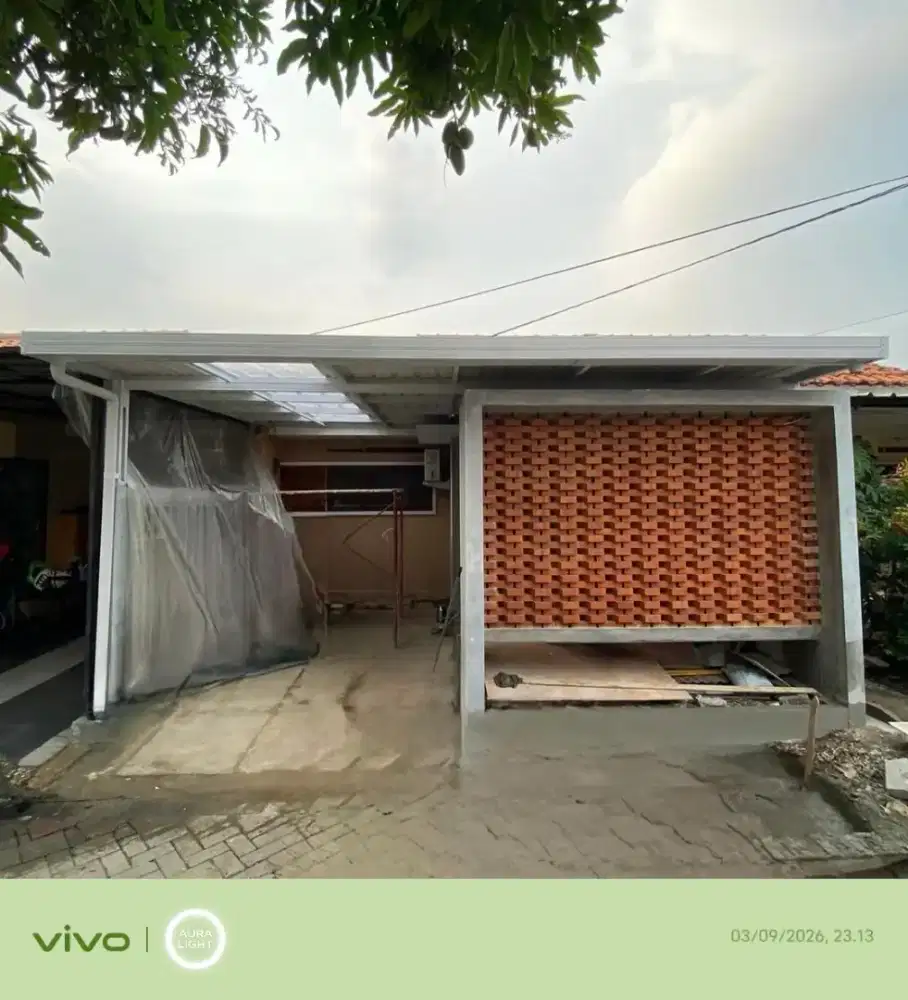Pasang kanopi baja ringan