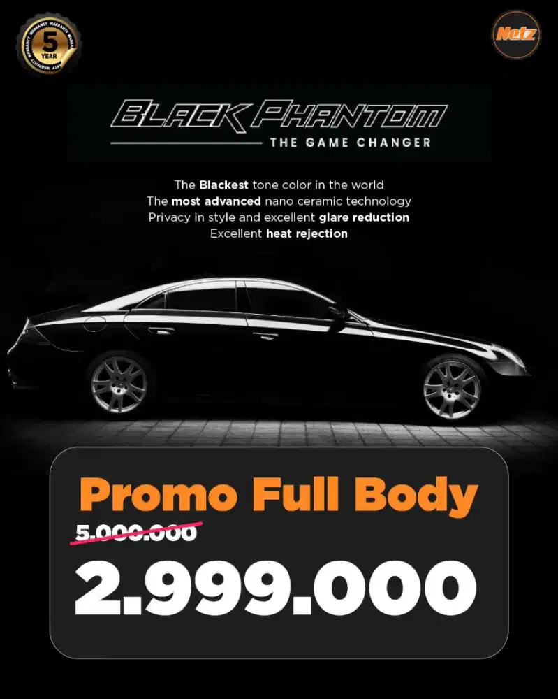 Promo kaca film mobil anti panas bergaransi