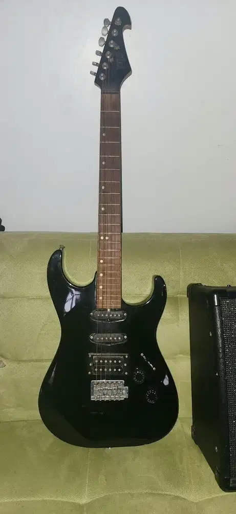 Paket Gitar Elektrik Bucklay + 2 Amplifier + Stand Gitar DADI