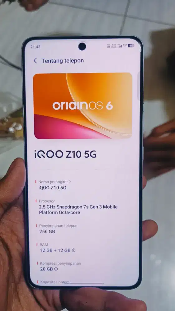 Iqoo Z10 12/256 Batangan