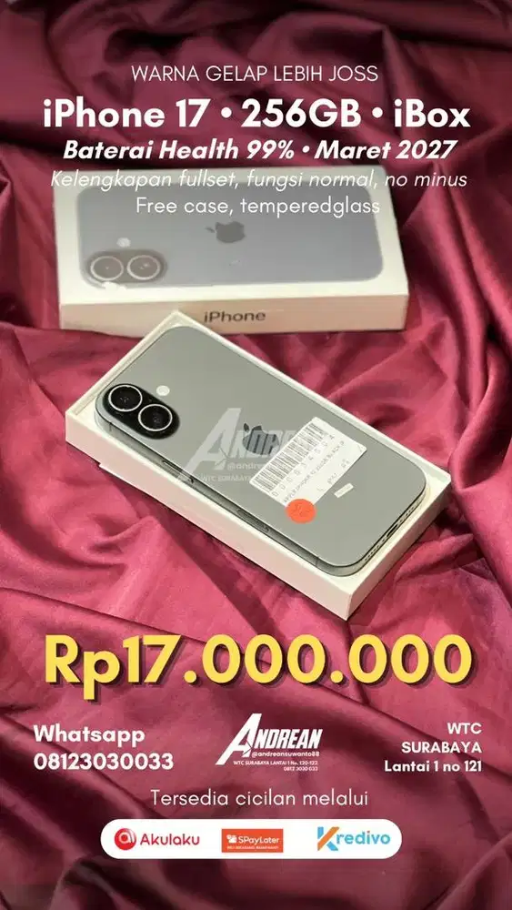 Second Iphone 17 256gb Ibox