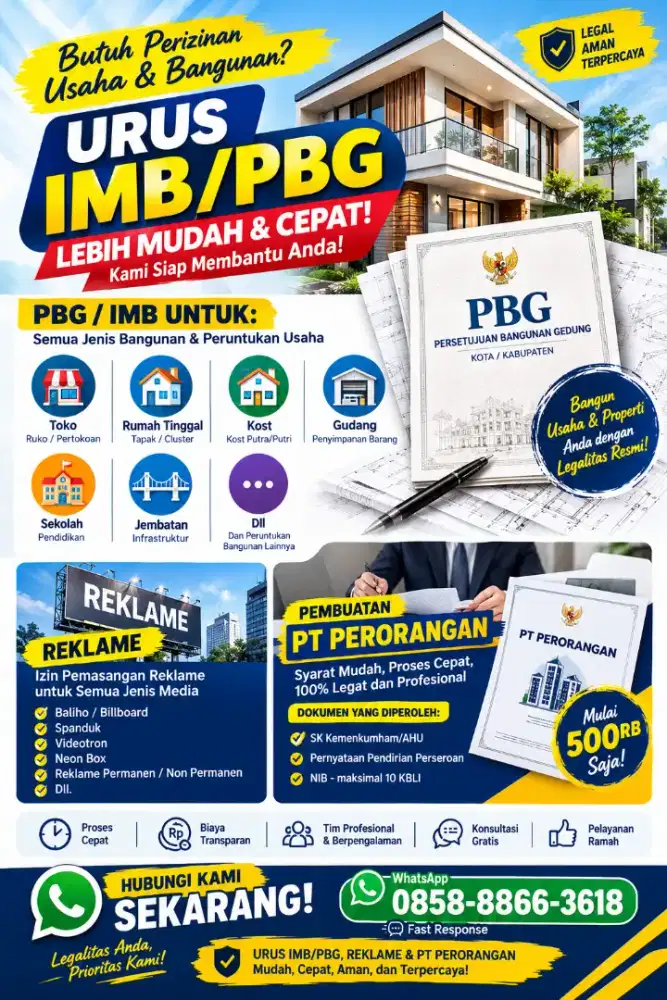 Pengurusan Dokumen Perizinan Bangunan PBG