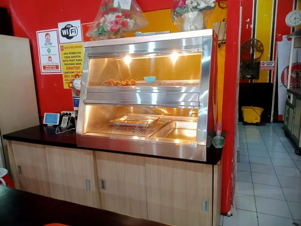 Pemanas ayam 2 tingkat ukuran 100*81