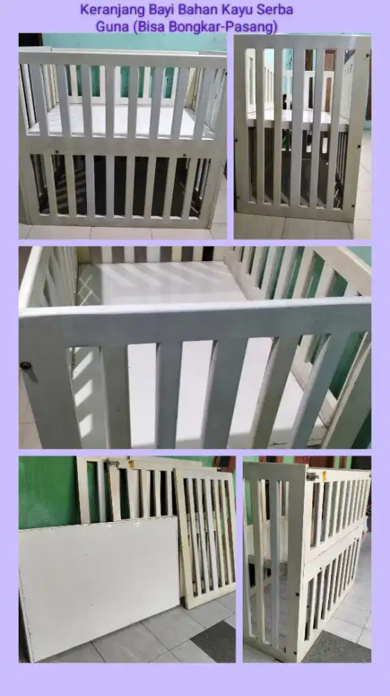Dijual Keranjang Bayi bahan kayu (bisa Bongkar-Pasang) & stroller baby