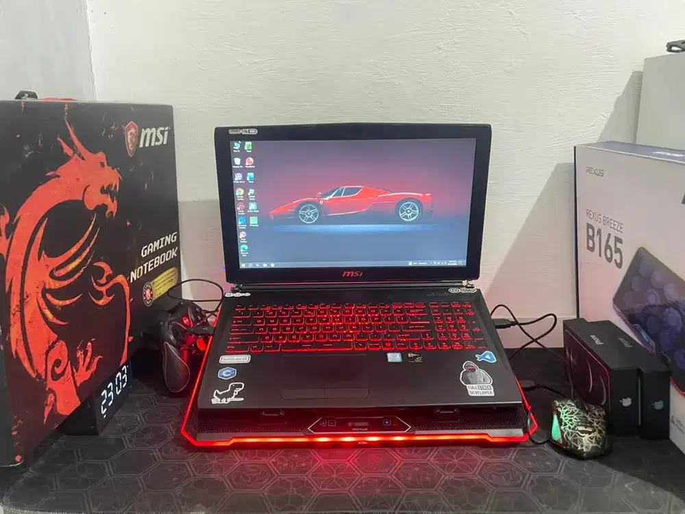 LAPTOP GAMING MSI GL62M CORE I7 RAM 16 SSD 512 FULLSET BONUS MELIMPAH!